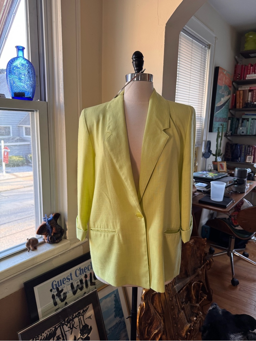 Lime Green Vintage Blazer